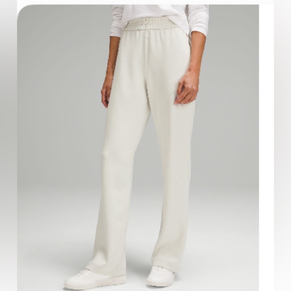 lululemon athletica Cream Wide-Leg Lounge Pants